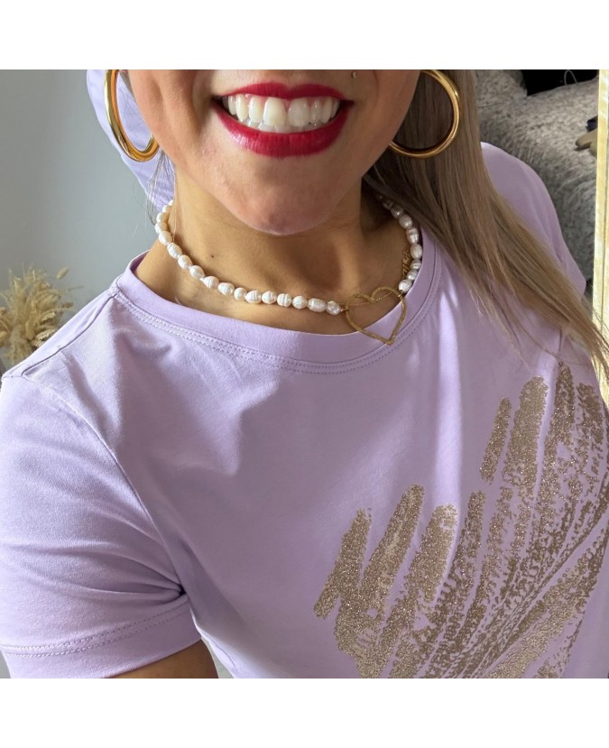 TEE SHIRT CLARENCE - LILAS