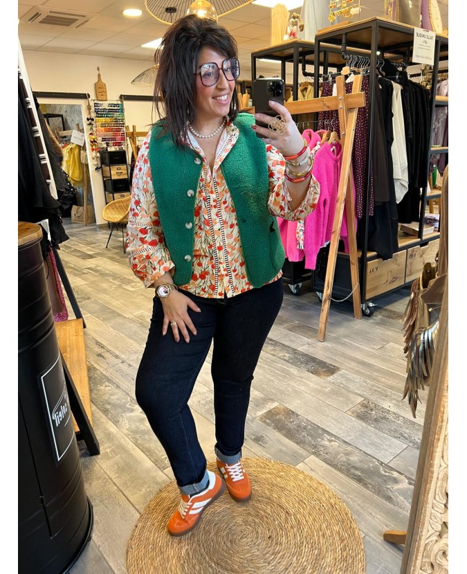 GILET FLORIA PULPEUSE - VERT