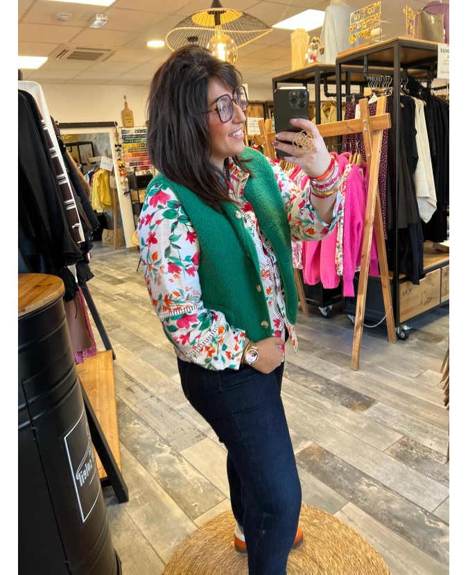 GILET FLORIA PULPEUSE - VERT