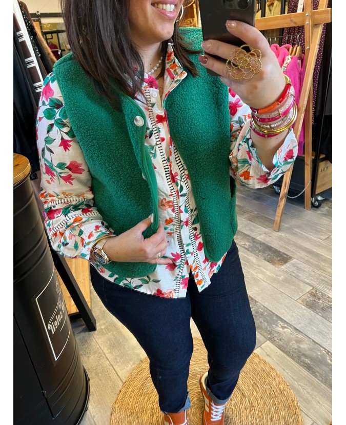 GILET FLORIA PULPEUSE - VERT