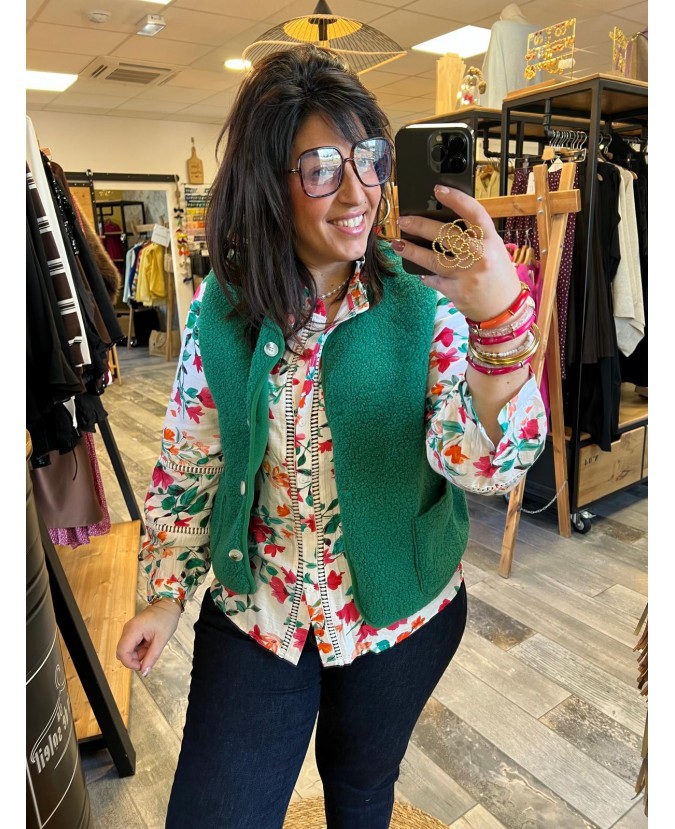 GILET FLORIA PULPEUSE - VERT