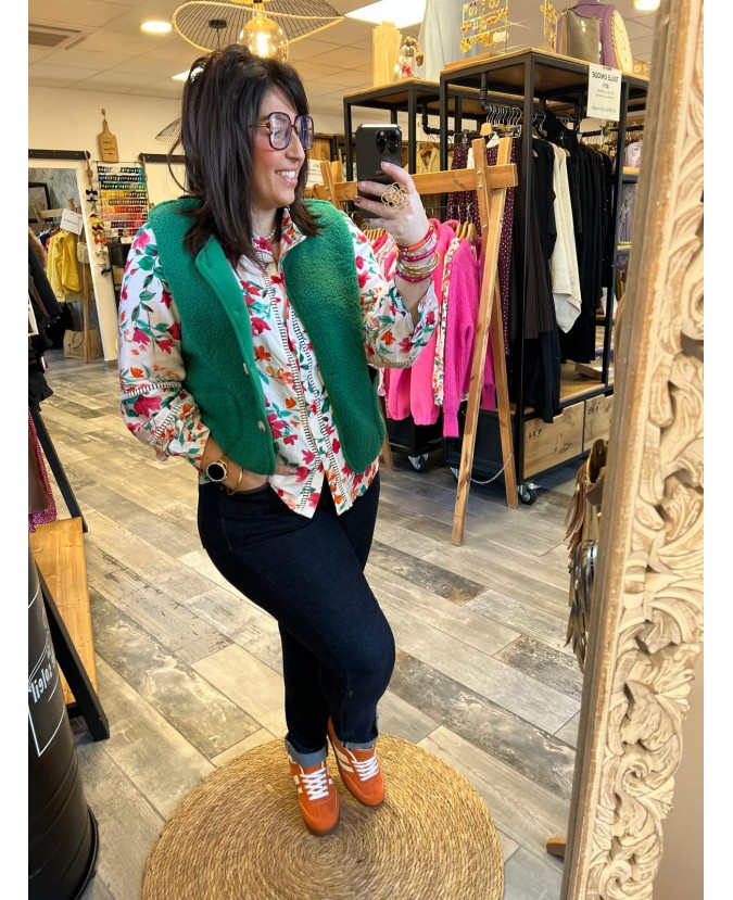 GILET FLORIA PULPEUSE - VERT