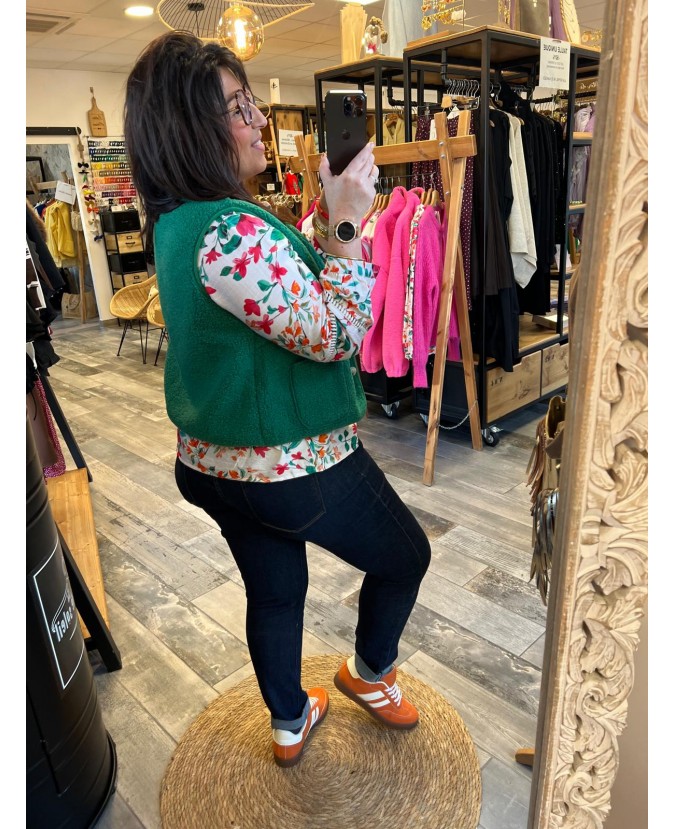 GILET FLORIA PULPEUSE - VERT