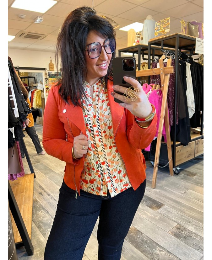 CHEMISE DOMINGO PULPEUSE - ORANGE