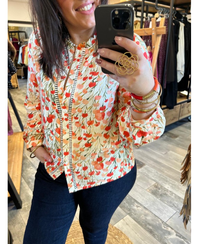 CHEMISE DOMINGO PULPEUSE - ORANGE