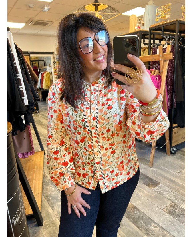 CHEMISE DOMINGO PULPEUSE - ORANGE