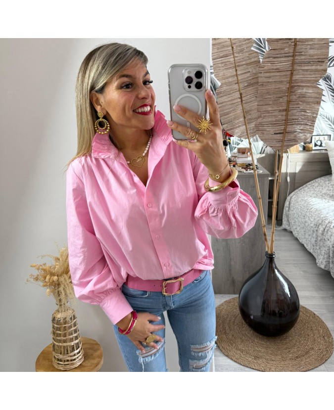 CHEMISE SILVY - ROSE