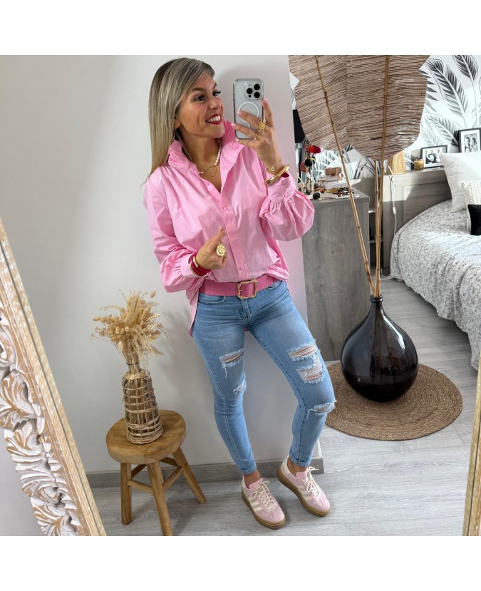 CHEMISE SILVY - ROSE