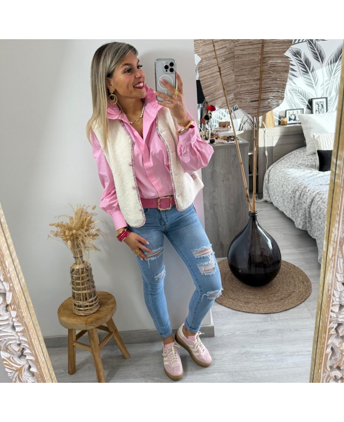 CHEMISE SILVY - ROSE