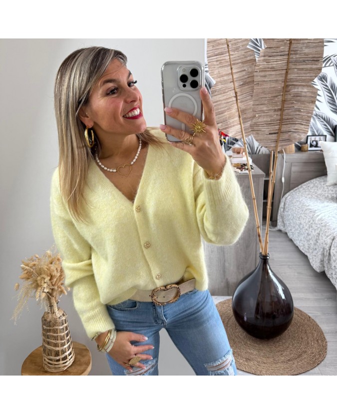 GILET CORALIE - JAUNE