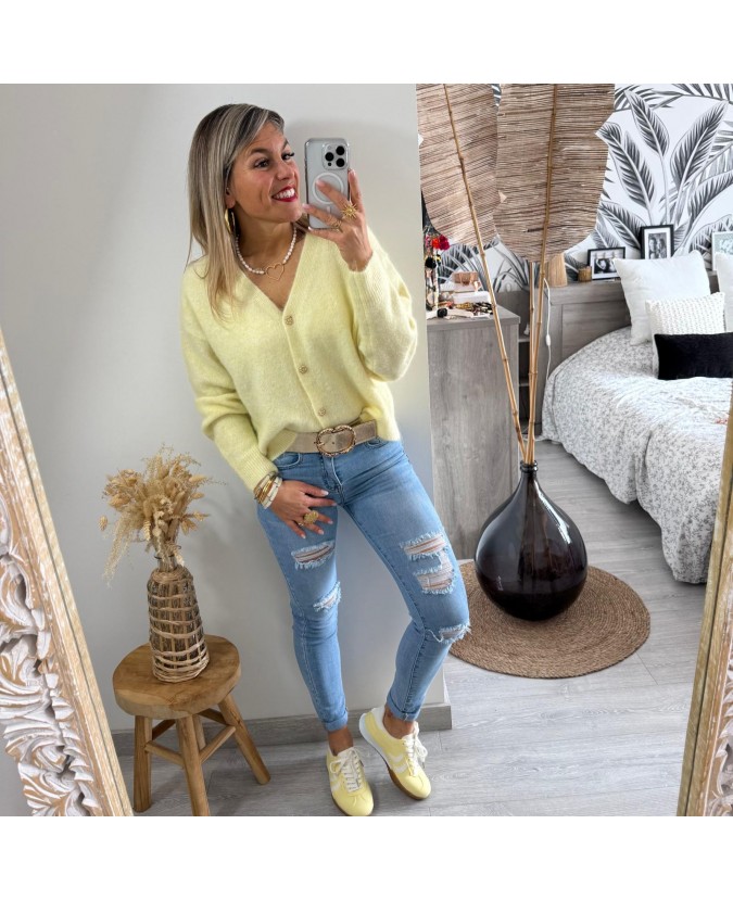 GILET CORALIE - JAUNE