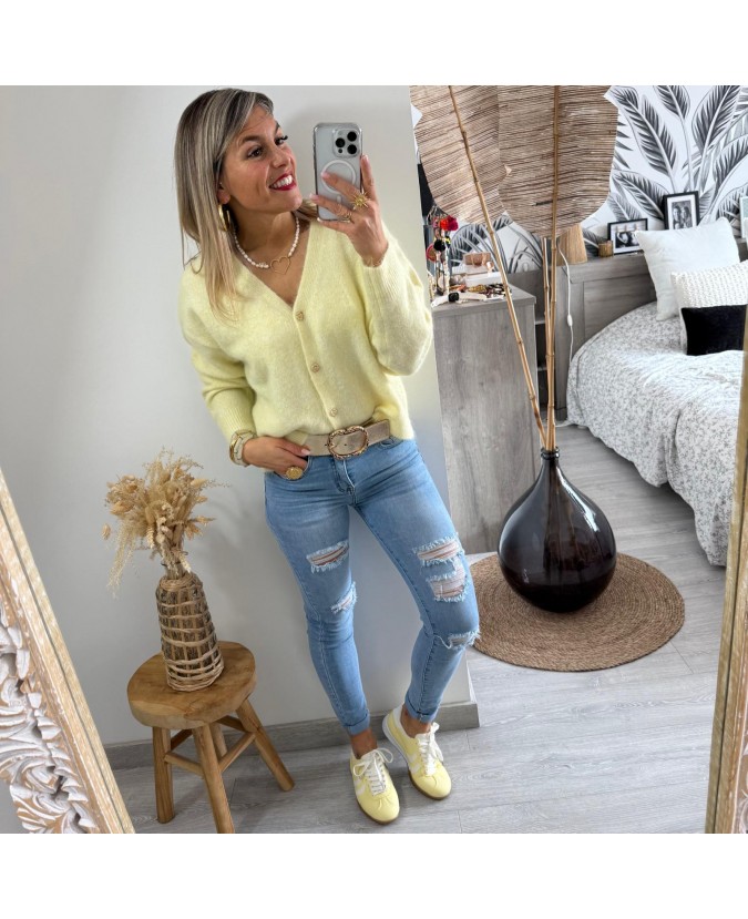 GILET CORALIE - JAUNE