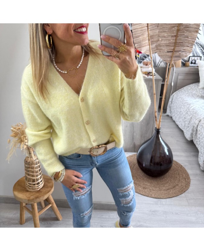 GILET CORALIE - JAUNE