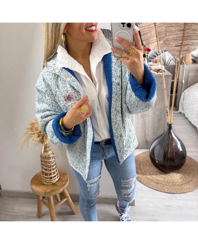 VESTE TABATHA - BLEU