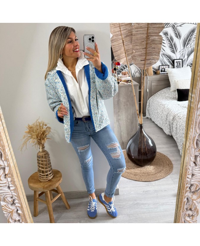 VESTE TABATHA - BLEU