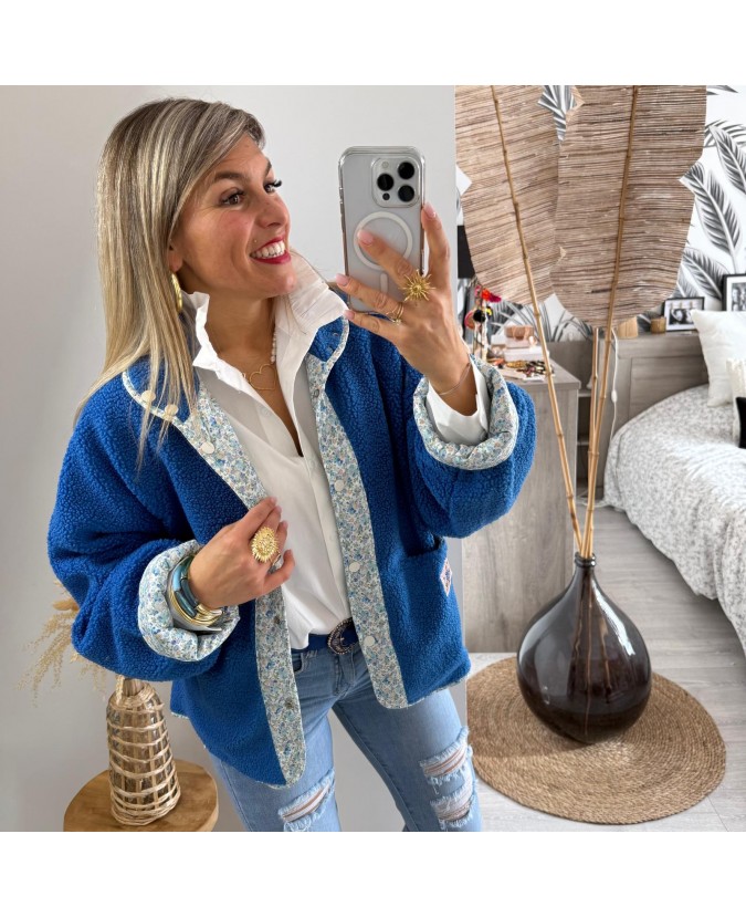 VESTE TABATHA - BLEU