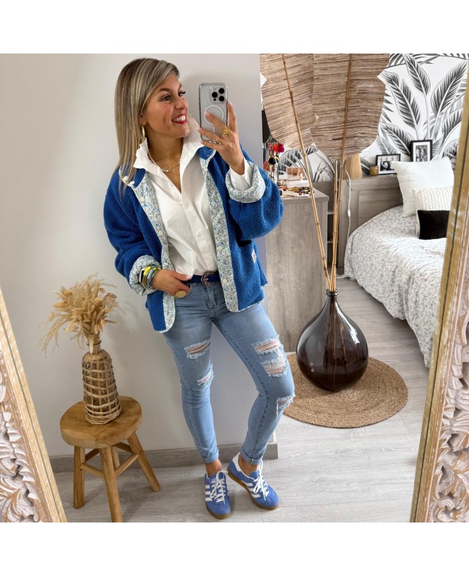 VESTE TABATHA - BLEU