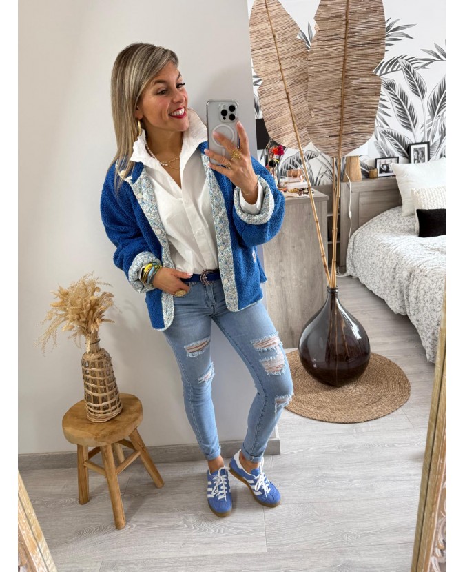 VESTE TABATHA - BLEU