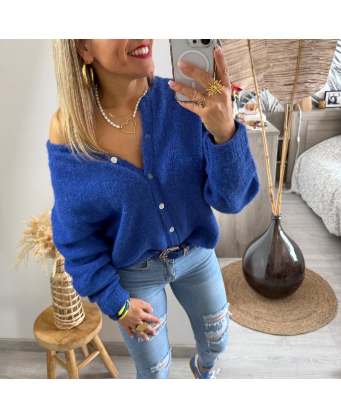 GILET CHANDRA - BLEU ROI