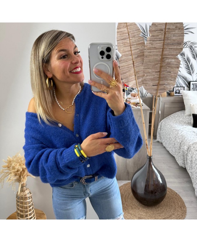 GILET CHANDRA - BLEU ROI