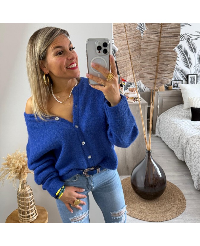 GILET CHANDRA - BLEU ROI