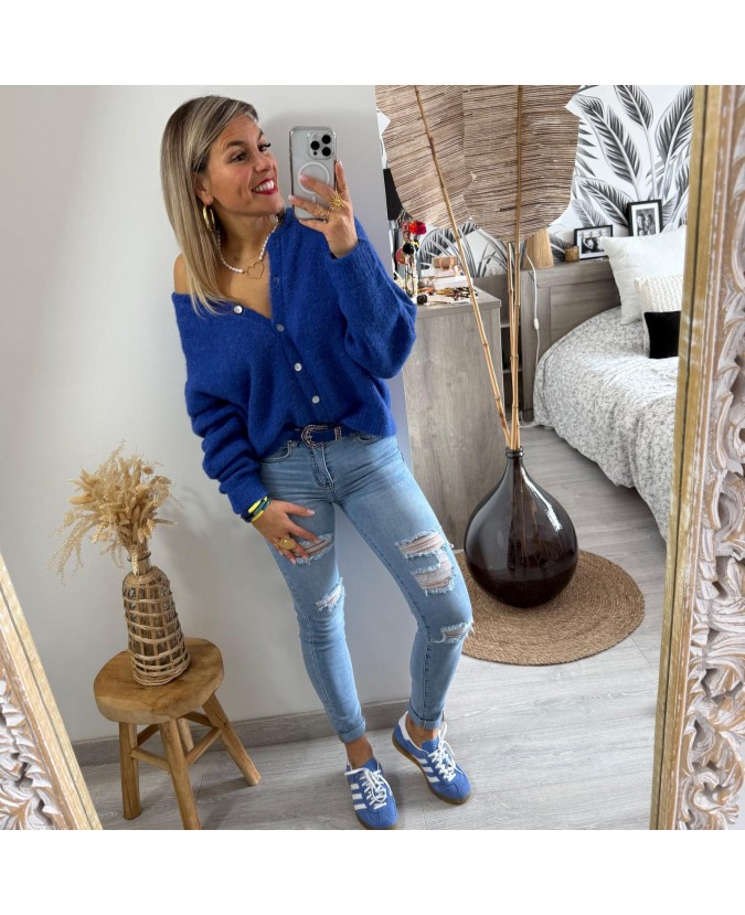 GILET CHANDRA - BLEU ROI