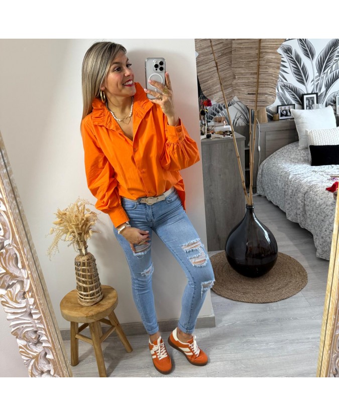 CHEMISE SILVY - ORANGE