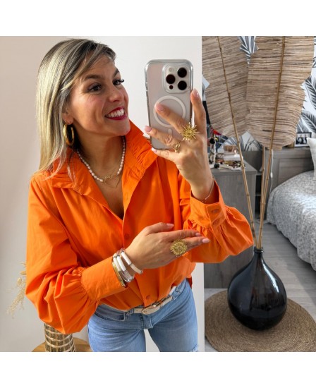 CHEMISE SILVY - ORANGE