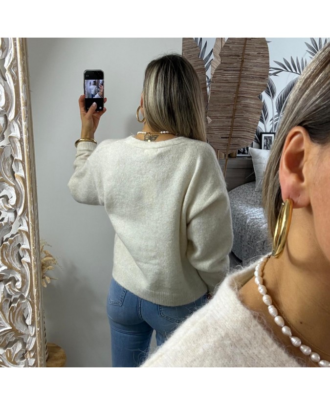 GILET CORALIE - ECRU