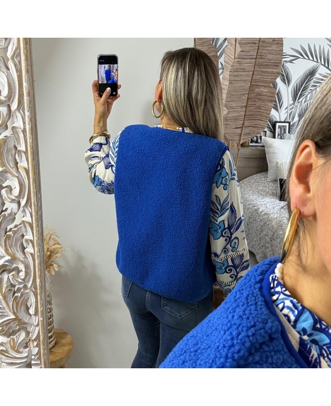 GILET FLORIA - BLEU
