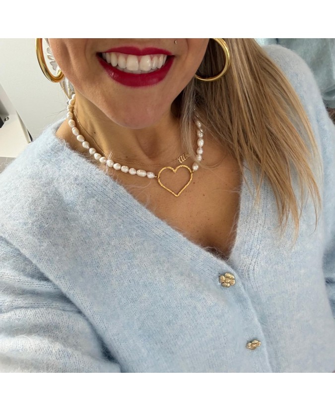 GILET CORALIE - BLEU CIEL