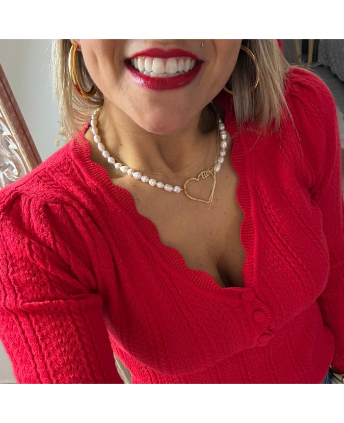 PULL AGÉNOR - ROUGE