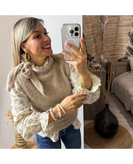 PULL GOULVEN - TAUPE