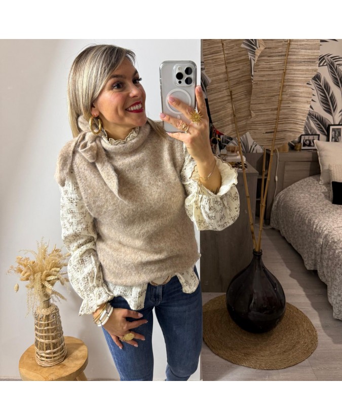 PULL GOULVEN - TAUPE