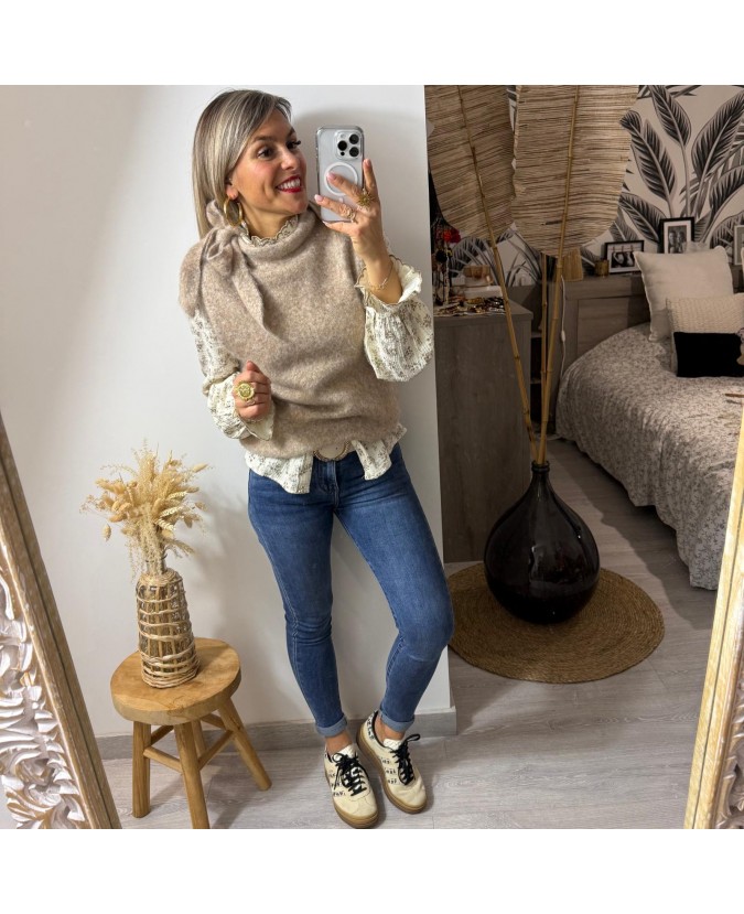PULL GOULVEN - TAUPE