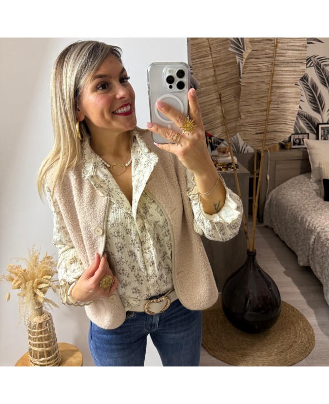 GILET VINCIANE - BEIGE