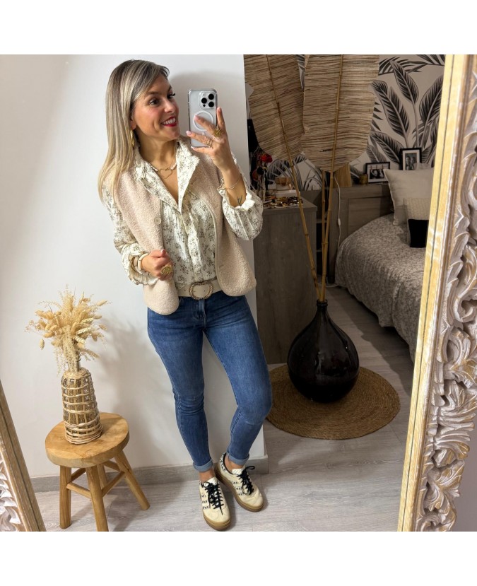 GILET VINCIANE - BEIGE