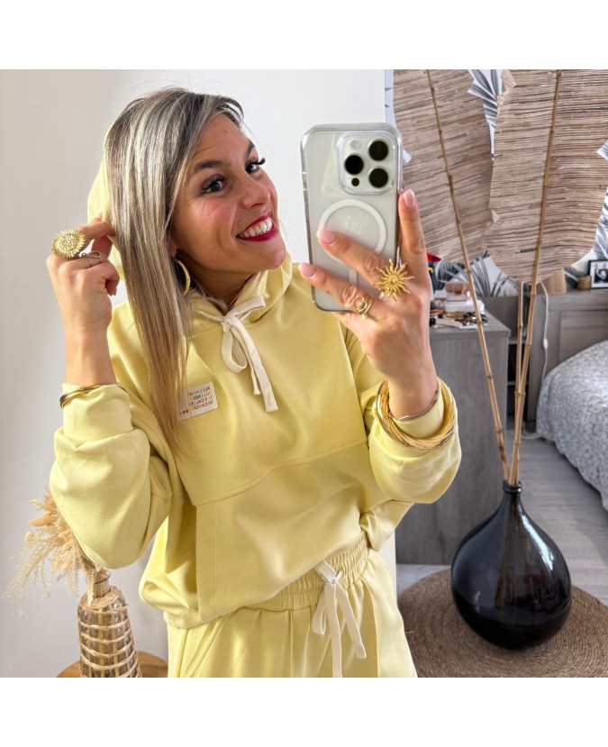 SWEAT HOCINE - JAUNE