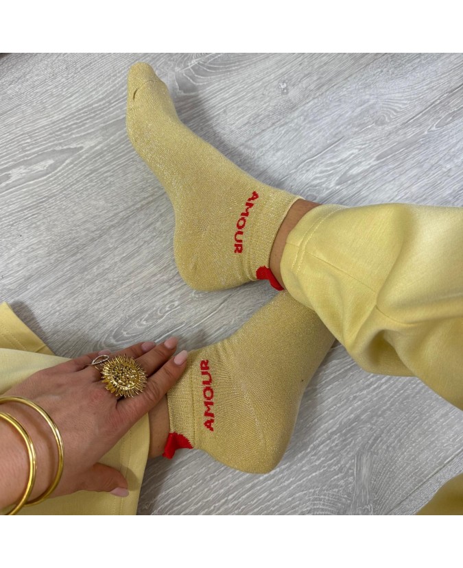 SWEAT HOCINE - JAUNE