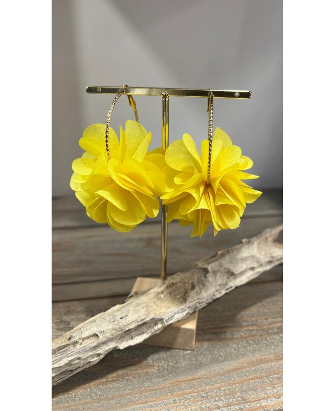 BOUCLES D'OREILLES JOAN - JAUNE