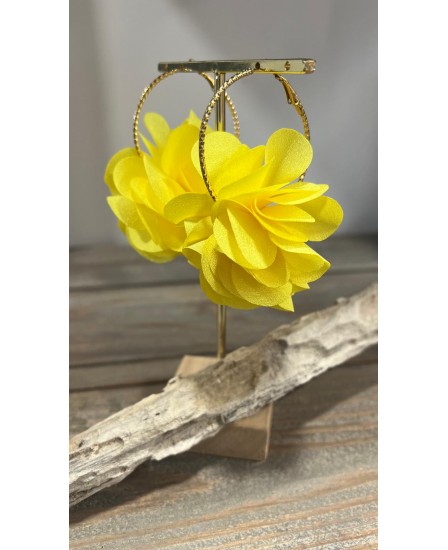 BOUCLES D'OREILLES JOAN - JAUNE