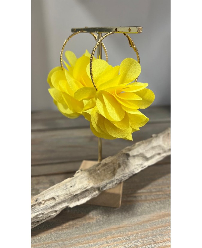 BOUCLES D'OREILLES JOAN - JAUNE