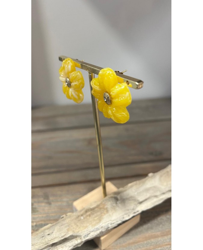 BOUCLES D'OREILLES LILO - JAUNE