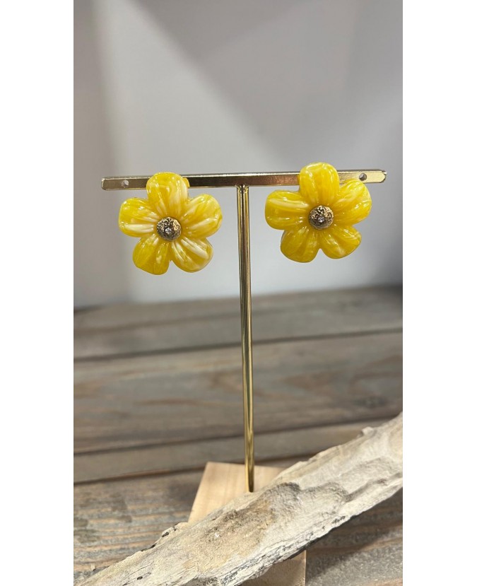 BOUCLES D'OREILLES LILO - JAUNE