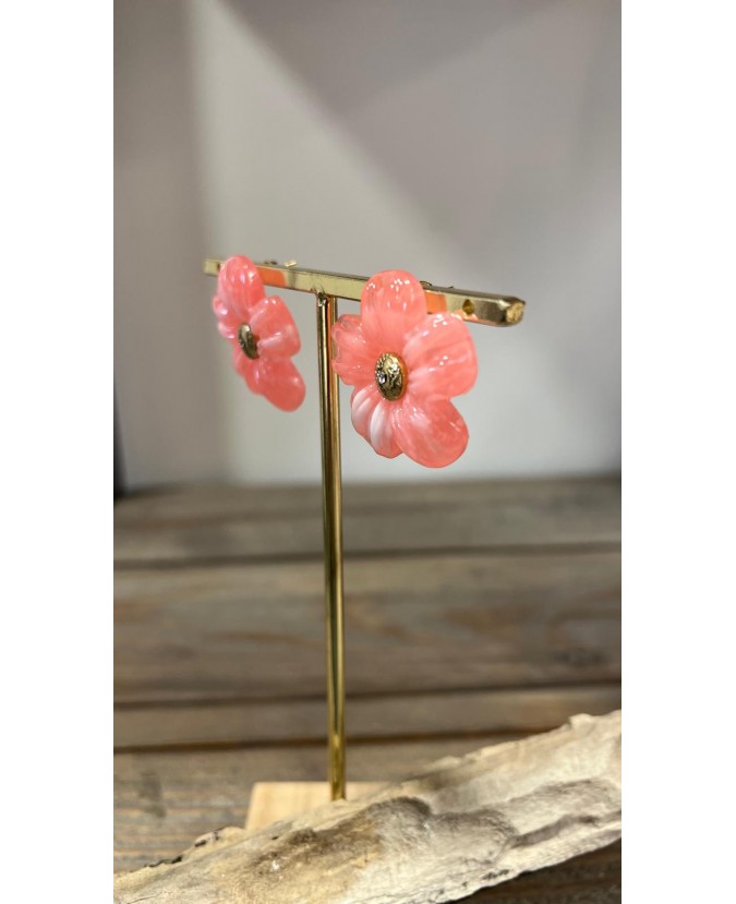 BOUCLES D'OREILLES LILO - ROSE
