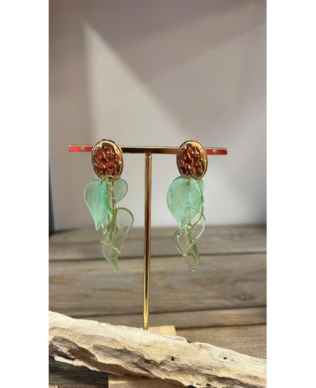 BOUCLES D'OREILLES CLAUDIA - VERT