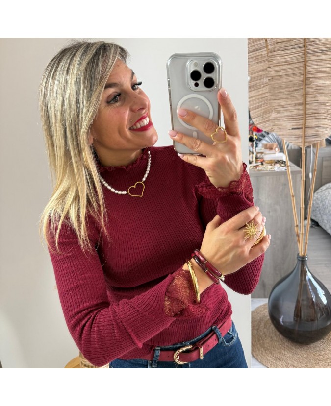 PULL NOAM - BORDEAUX