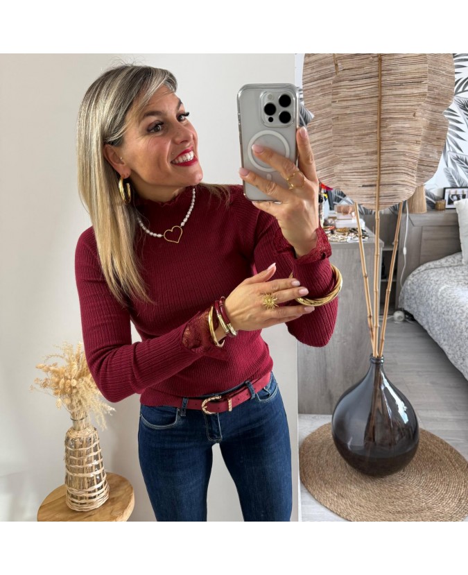 PULL NOAM - BORDEAUX