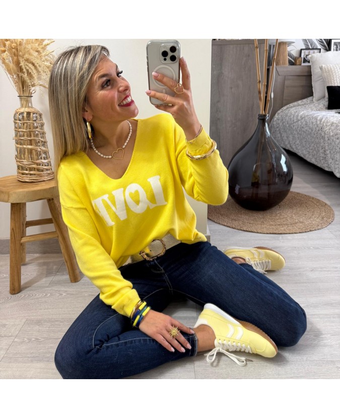 PULL MÉDARD - JAUNE