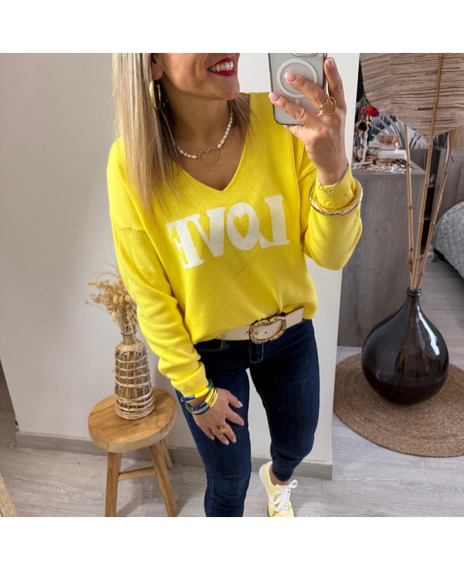 PULL MÉDARD - JAUNE